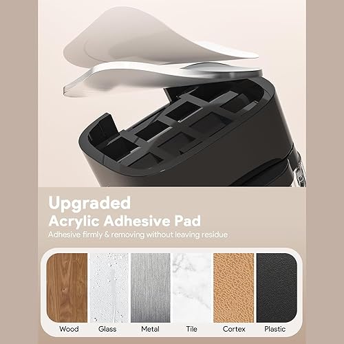 Miniatura 6 de Clips magnéticos para cables, gestión de soportes de cables ajustables, organizador de alambre adhesivo para el hogar, oficina, escritorio,