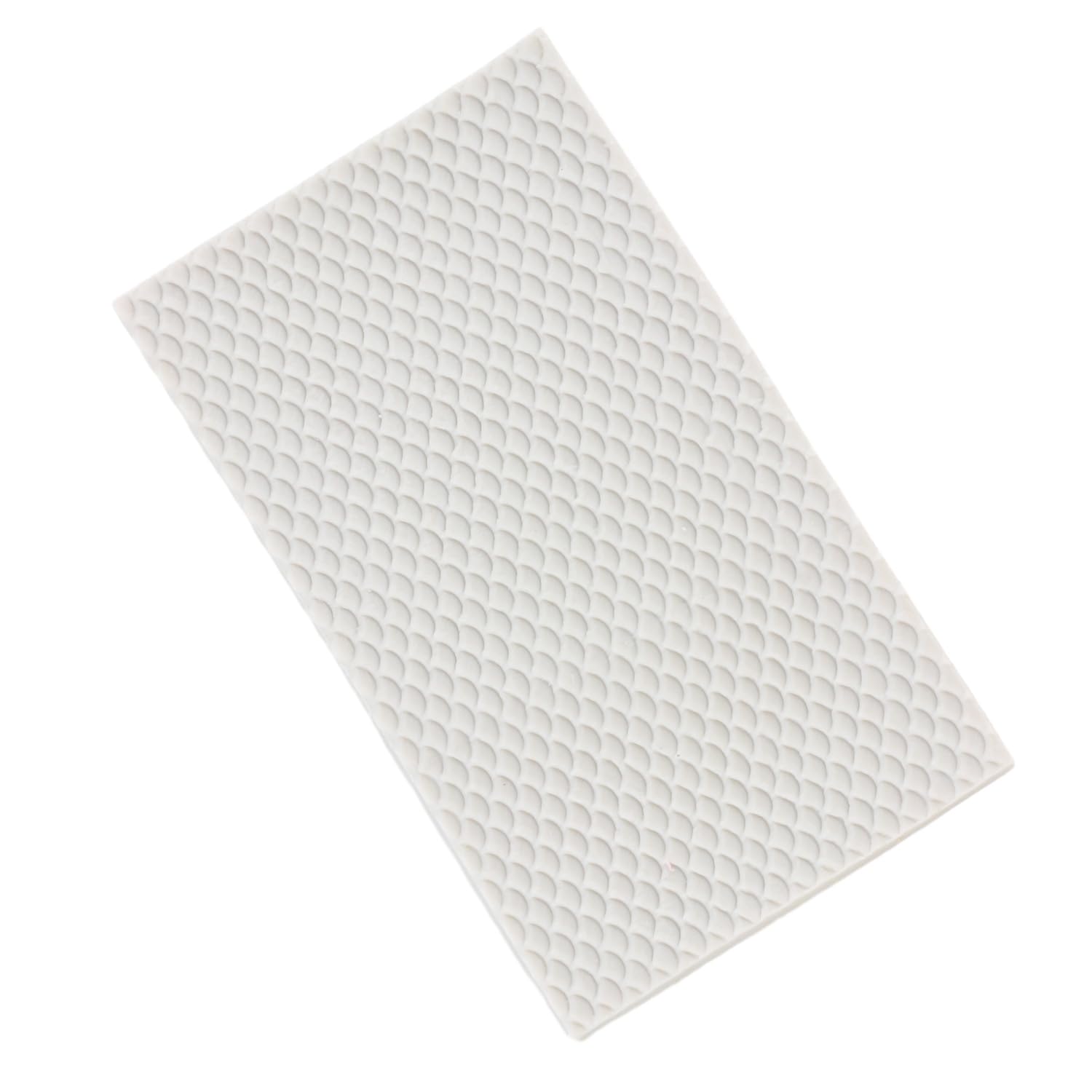 MINFEIDMS Small Mermaid Scales Silicone Molds Imprint Mat Scalloped Lattice Fondant Impression Mold For Cake Decorating Cupcake Topper Candy Chocolate Gum Paste Polymer Clay - Image 9