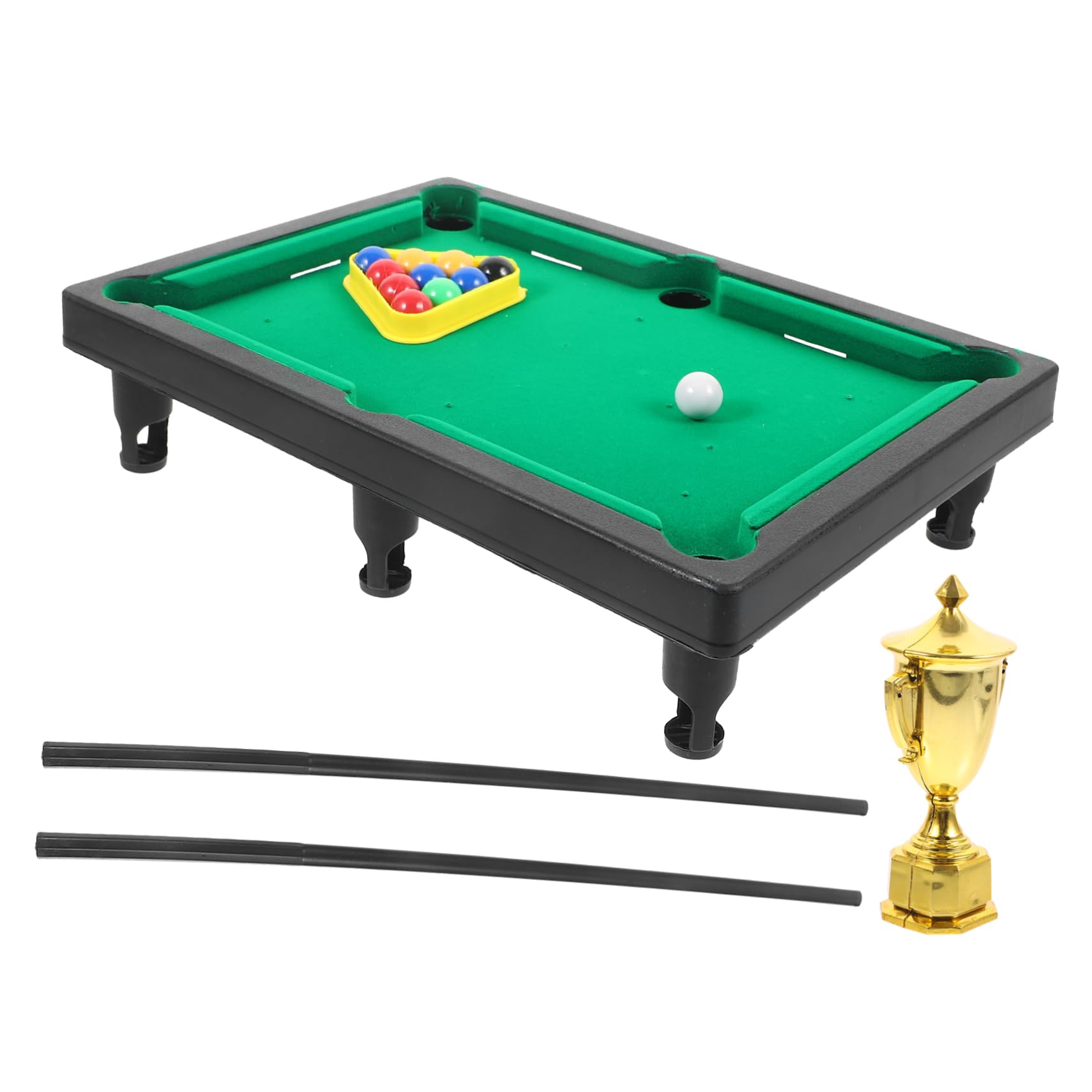 HOOTNEE Pool Games for Boys and Girls Desktop Billiard Table Mini Pool Table Boys and Girls Billiard Stick