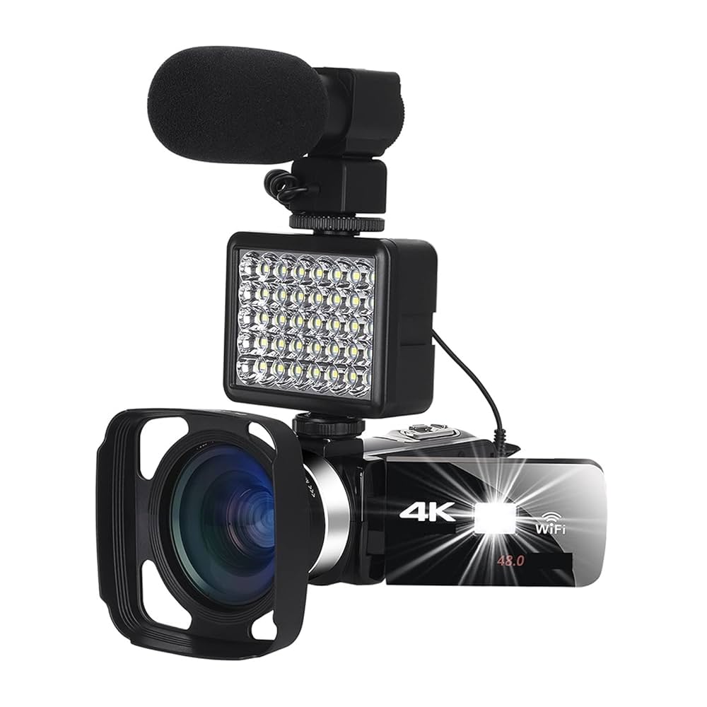 Amazon | デジタルカメラ 48MP ビデオ カメラ ナイト ビジョン