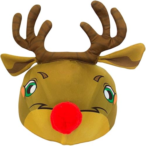 Miniatura 2 de Rudolph - Funda para casco de reno para snowboard o ciclismo, mejorada