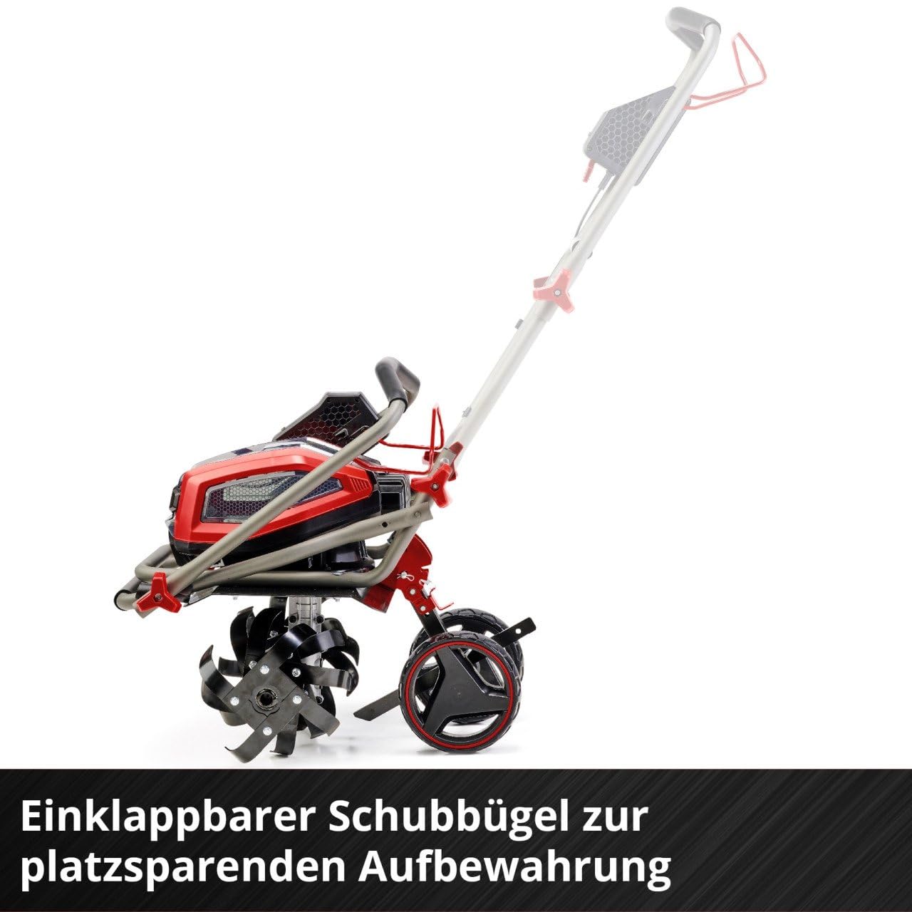 Einhell Akumulatorowa glebogryzarka GP-CR 36/45 Li E BL- Solo Power X-Change (36 V, bezszczotkowa, szerokość robocza 45 cm, głębokość robocza 23 cm, koła z regulacją wysokości, bez akumulatora)