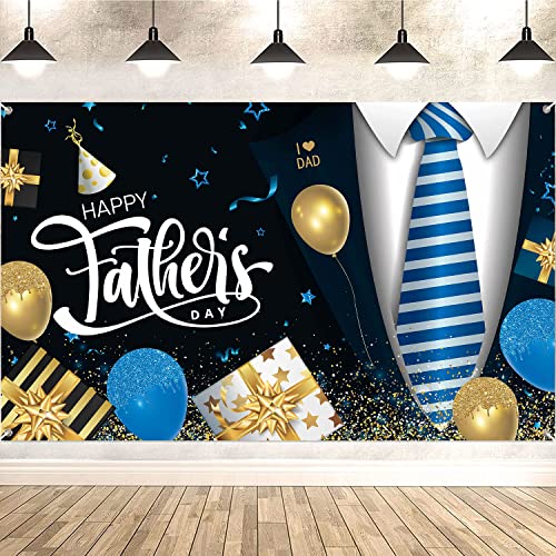 Decoración para el día del padre, pancarta grande de fondo para el día del padre, decoración de fiesta del día del padre para decoración de fiesta del día del padre (70.87 x 43.3 pulgadas)