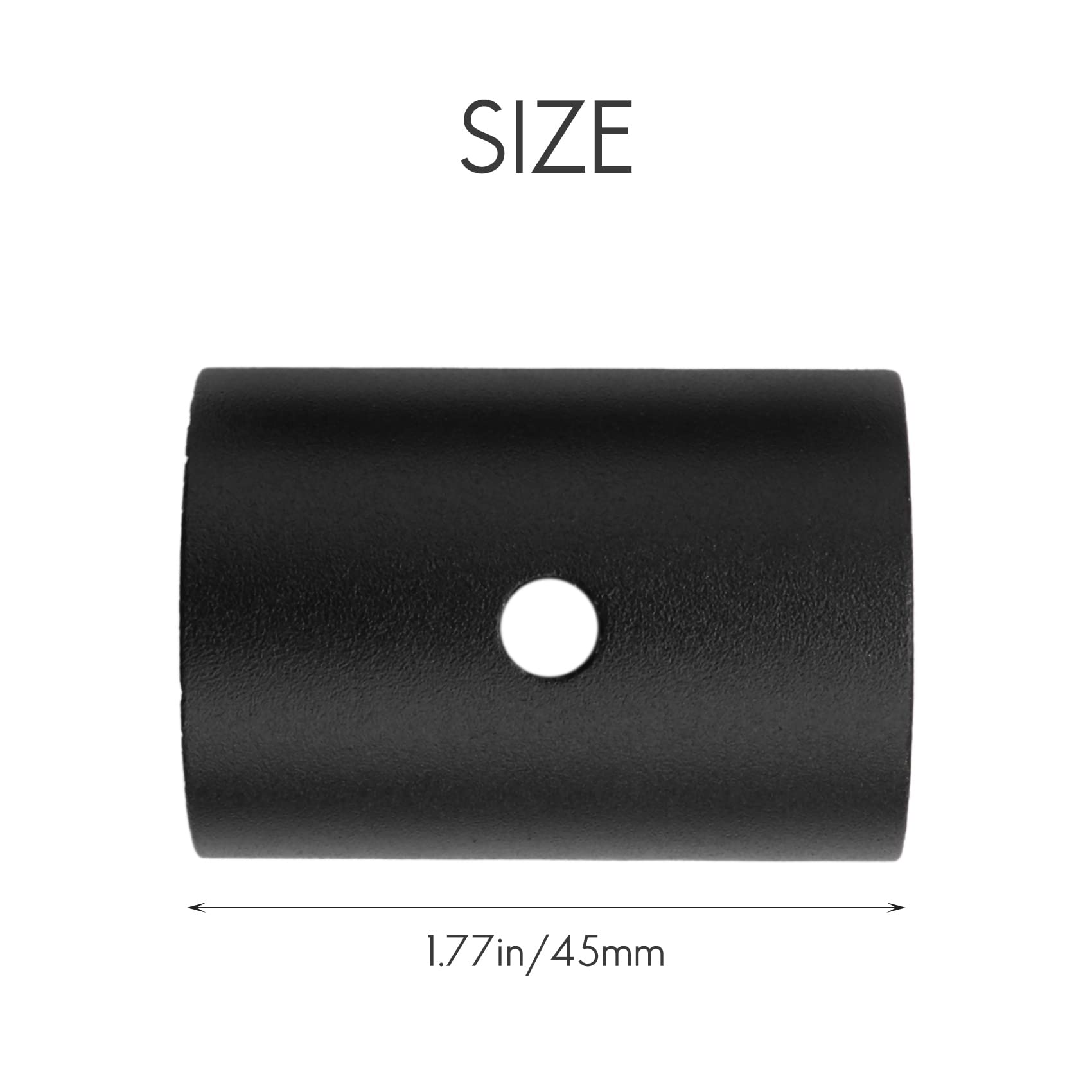 Lizusidtsy Bike Handlebar Bar Shim Spacer Stem Reducer Size Reducing Bushing Sleeve 25.4mm to 31.8mm Bar Bore Adapter Black