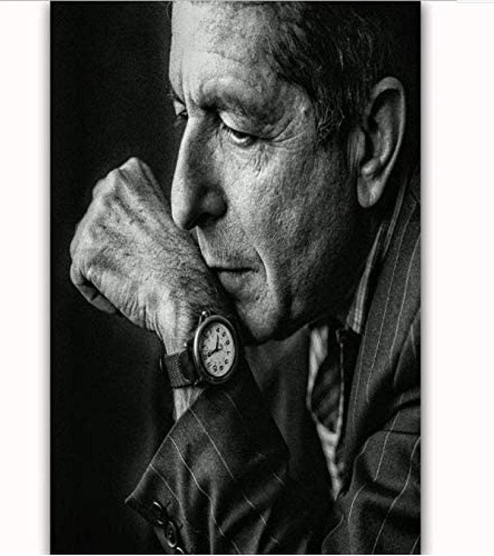ERUZO Adult 5D Diamond Painting Set Leonard Cohen Singer Musician Star Canvas Painting Home Wall Decoration Painting Art Crafts for Home Wall Decoration 30x40cm