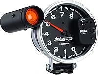 Vista 1 de Auto Meter 233905 Monster Autogage Tacómetro con luz indicadora de cambio.