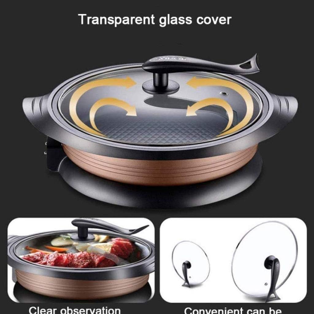 Multifunction Electric Cooker Skillet Wok Hot Pot for Cook Rice Fried Noodles Stew Soup Steamed Fish Boiled Egg