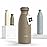 LARS NYSM Stainless Steel Insulated Water Bottle 12oz 17oz 25oz 34oz 51oz | Insulated Thermo Flask for Hot and Cold Beverages | Leakproof Drinking Bottle (Taupe Brown, 11.9oz)