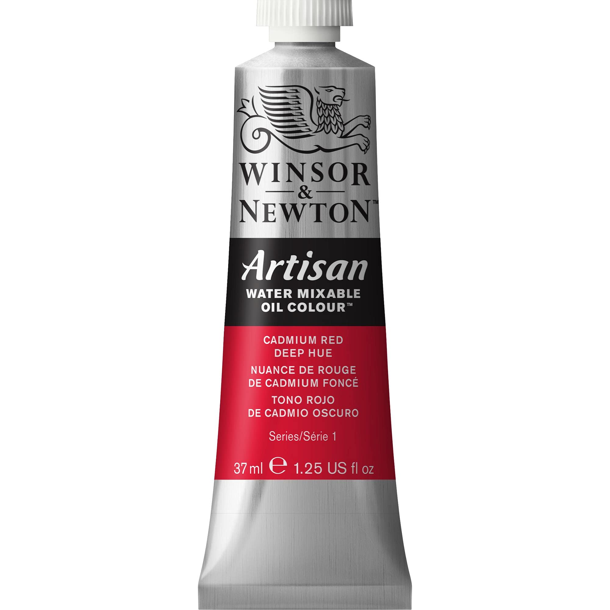 Winsor & Newton 37 ml Artisan Water Mixable Oil Colour Tube - Cadmium Red Deep Hue