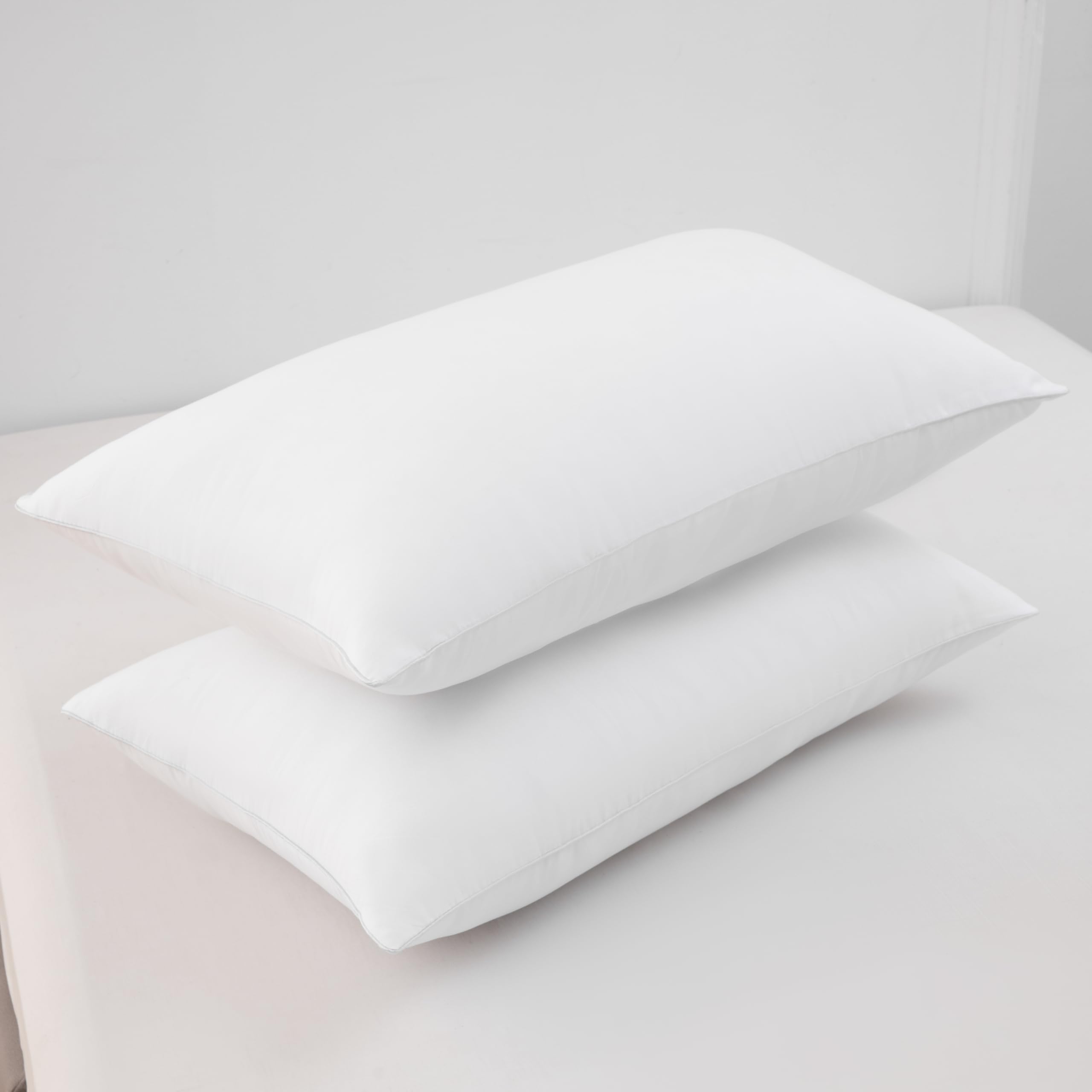 CosyCraft Hotel Collection Pillows Standard/Queen Size Set of 2 - Adjustable Pillow - Down Alternative Bedding Pillow for Back, Stomach or Side Sleepers