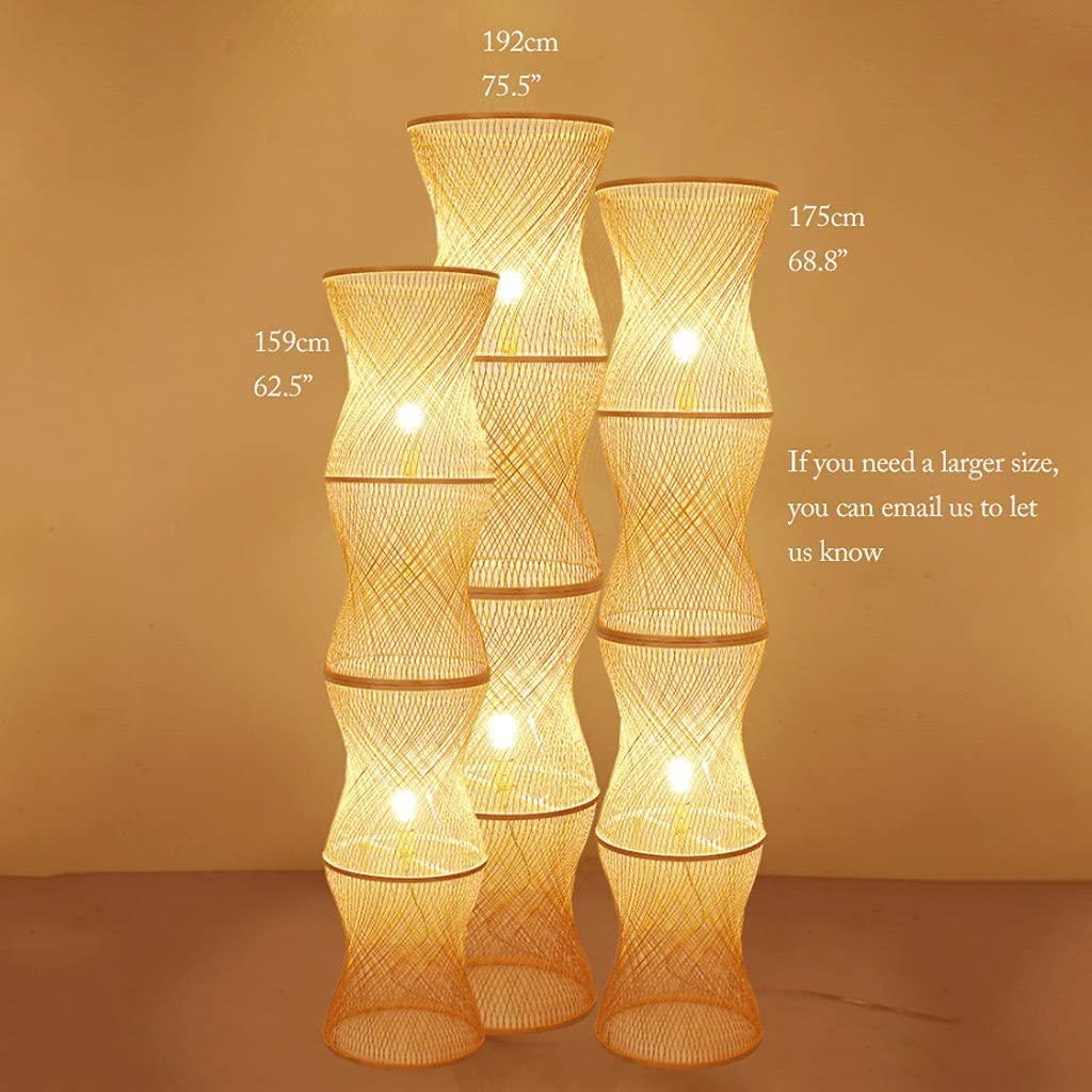 CCXXYGWJ Lampada da a Colonna Fatta a Mano - Lampada da Tessitura Alta in Piedi per Illuminazione d'angolo di Soggiorno e Camera da Letto 32 * 159 cm Perfetta per la Lettura e l'arredamento