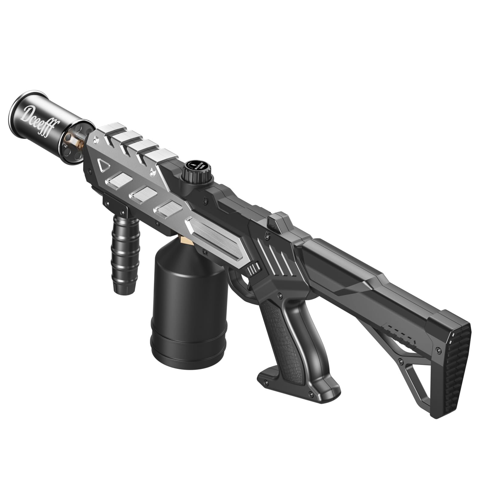 Powerful Propane Torch Gun, 25.8'' Adjustable Flame Thrower Gun, Sliver