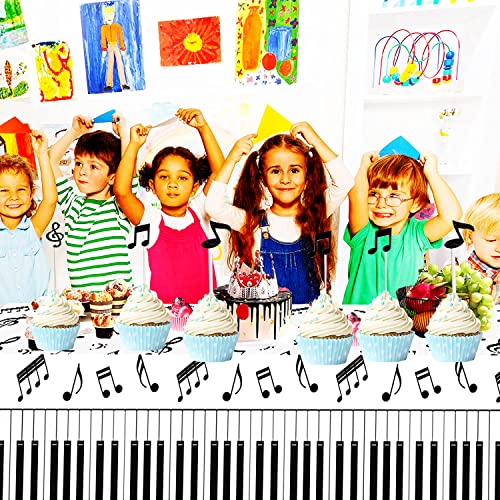 Hspaidyp 8Pcs Music Notes Cake Topper Music Party Supplies Music Birthday Cake Decoration Rock Star Guitar Cake Topper For Baby Shower Music Karaoke Themed Music Birthday Party Decorations thumb #4