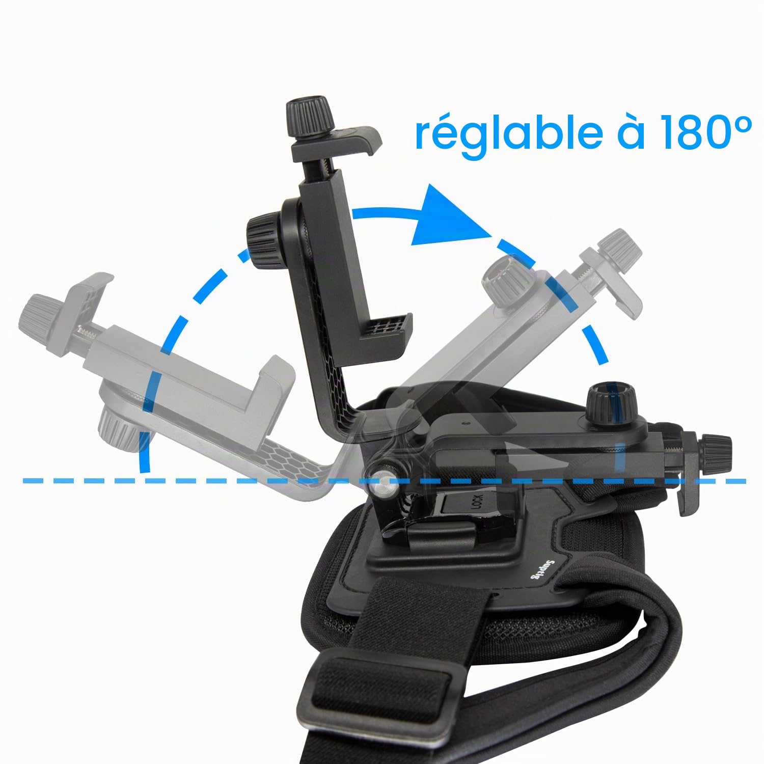 Suptig Harnais de téléphone compatible avec iPhone, Samsung, GoPro, DJI Action, téléphones portables, caméras d'action POV/VLOG