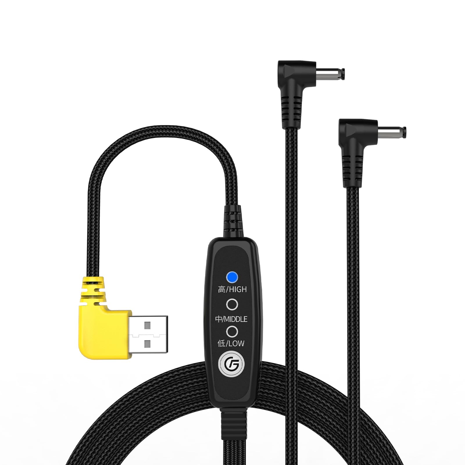 Amazon.co.jp: Dalugo 空調服 ケーブルのみ USB給電 5V専用 空調作業服