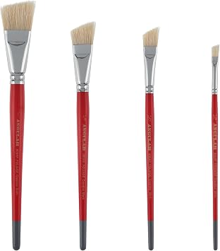 Creative Mark 800AF Foliage Angular Watercolor Brush Set of 4