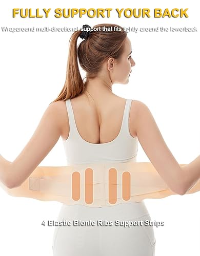 Miniatura 2 de Soporte de espalda superdelgado para dolor de espalda baja, mujeres y hombres, soporte lumbar para mujeres, productos para aliviar el dolor de