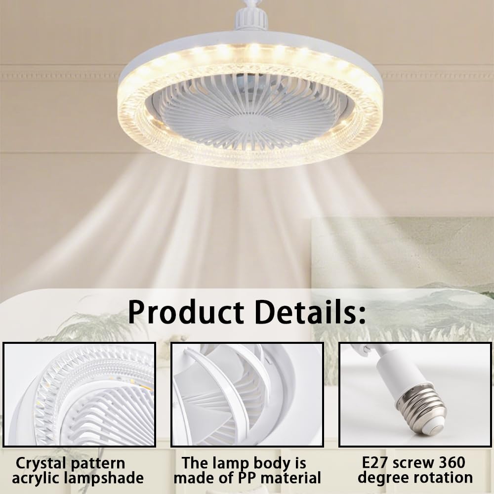 Deckenventilator Mit LED-Beleuchtung - Klimaanlage Und Lampe In Einem