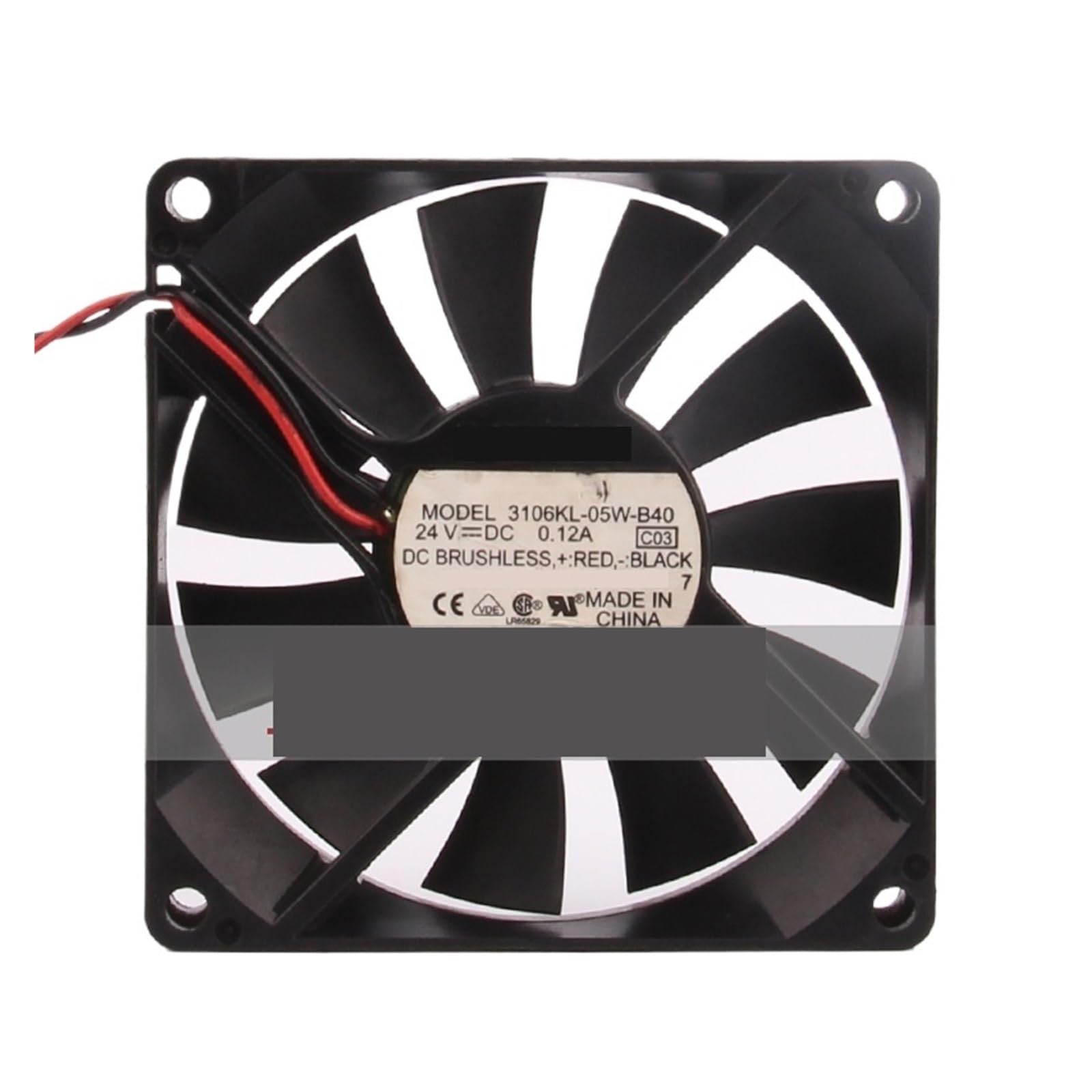 IVEKYKIBC 3106KL-05W-B40 80X80X15MM 24V 0.12A 8015 Cooling Fan