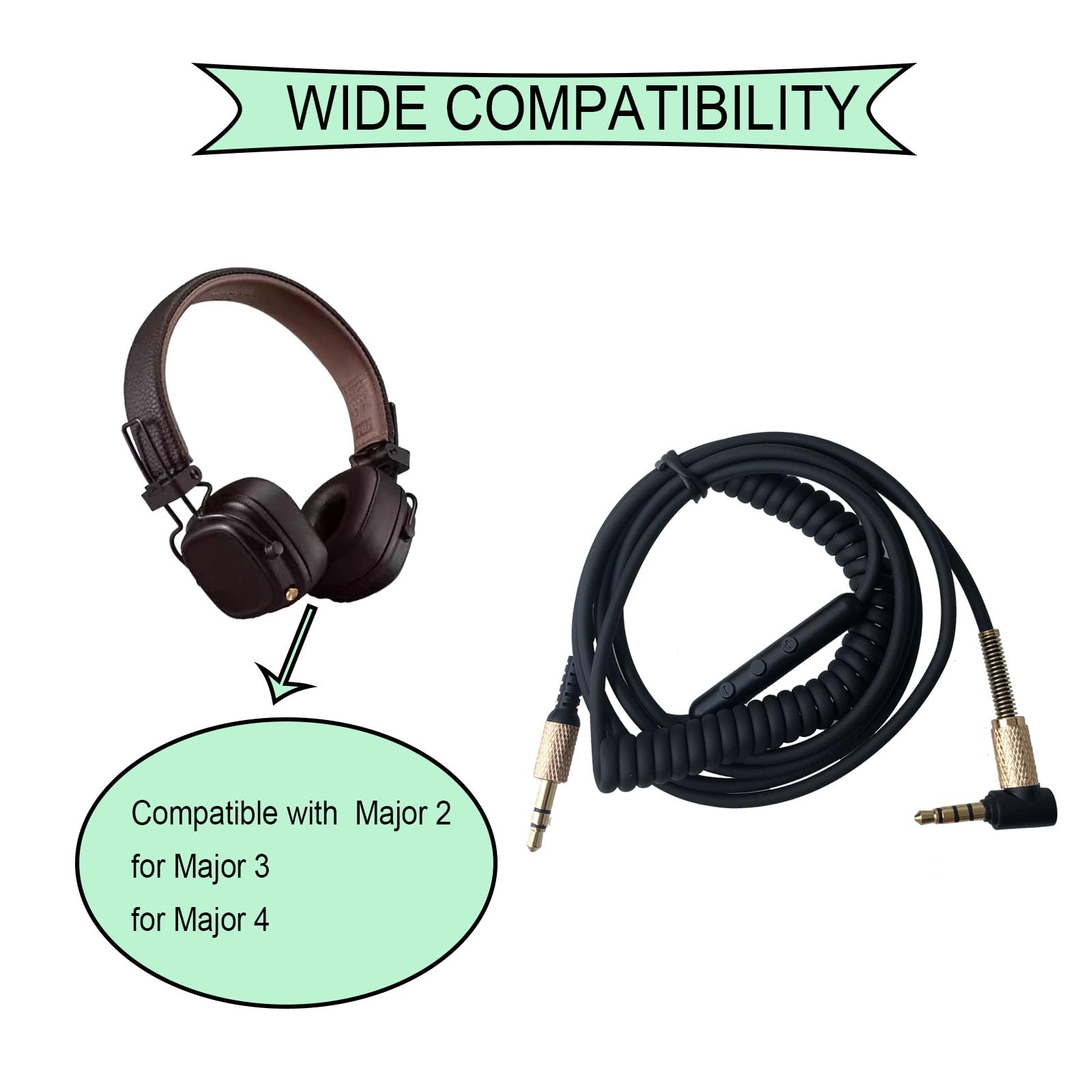 Amazon.com: SPTSSWET Replacement Audio Cable Compatible with