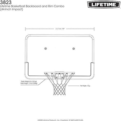 Miniatura 11 de Lifetime 3823 Combo de llanta de tablero de 44 pulgadas