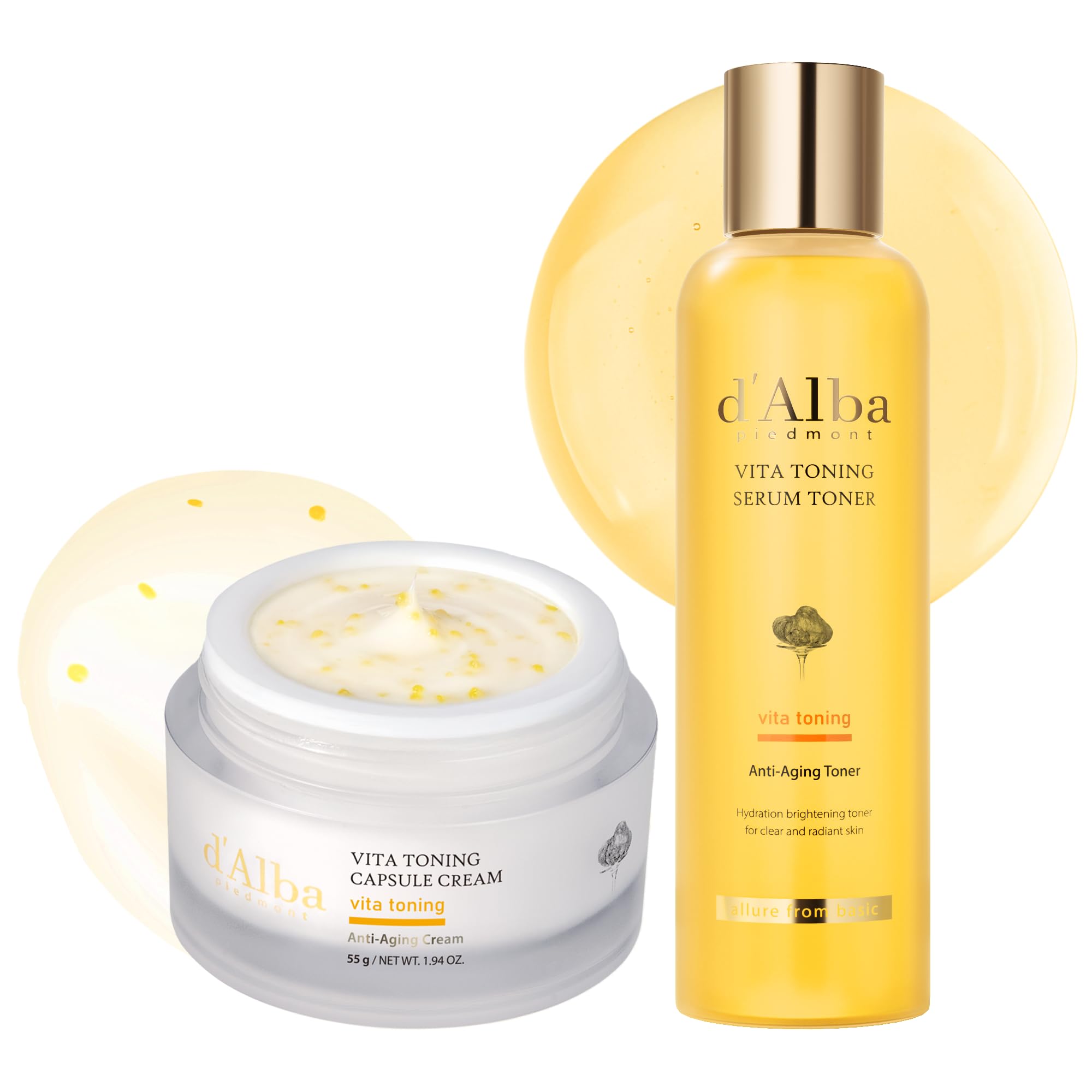 d'Alba ダルバ スキンケア ビタトーニング ダブルセラムアンドクリーム Amazon | [d'Alba公式] 2種セット/ ビタトーニングカプセルクリーム