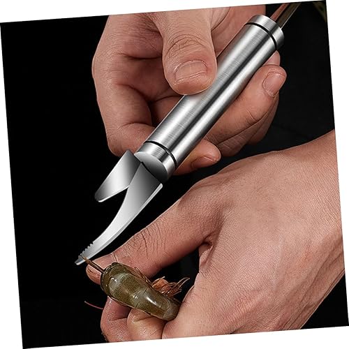 Miniatura 7 de MUCKLILY 12 uds cortador de camarones cangrejo baberos de limpieza de camarones cortador de camarones limpiador de camarones cáscara de camarones