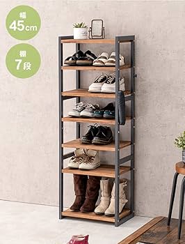 Amazon｜萩原 シューズラック 靴 棚 ラック 靴箱 【天然木パイン