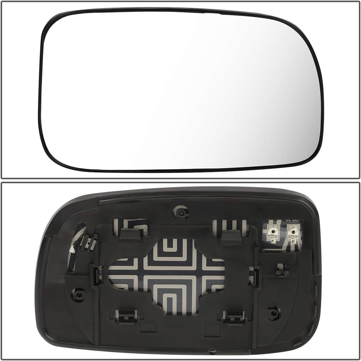 DNA Motoring OEM-MG-0471 8793147100 OE Style Right Side Heated Mirror Glass Compatible with 2004-2009 Prius