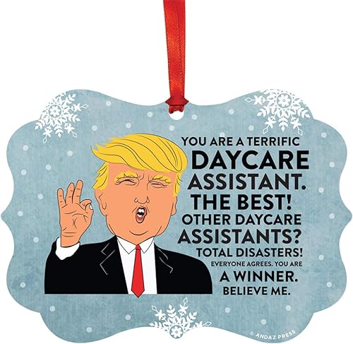 Miniatura 37 de Andaz Press Presidente Donald Trump Fancy Frame Recuerdo Adorno de Navidad, Regalo de broma de Técnico de Farmacia, 1 paquete, divertidas ideas