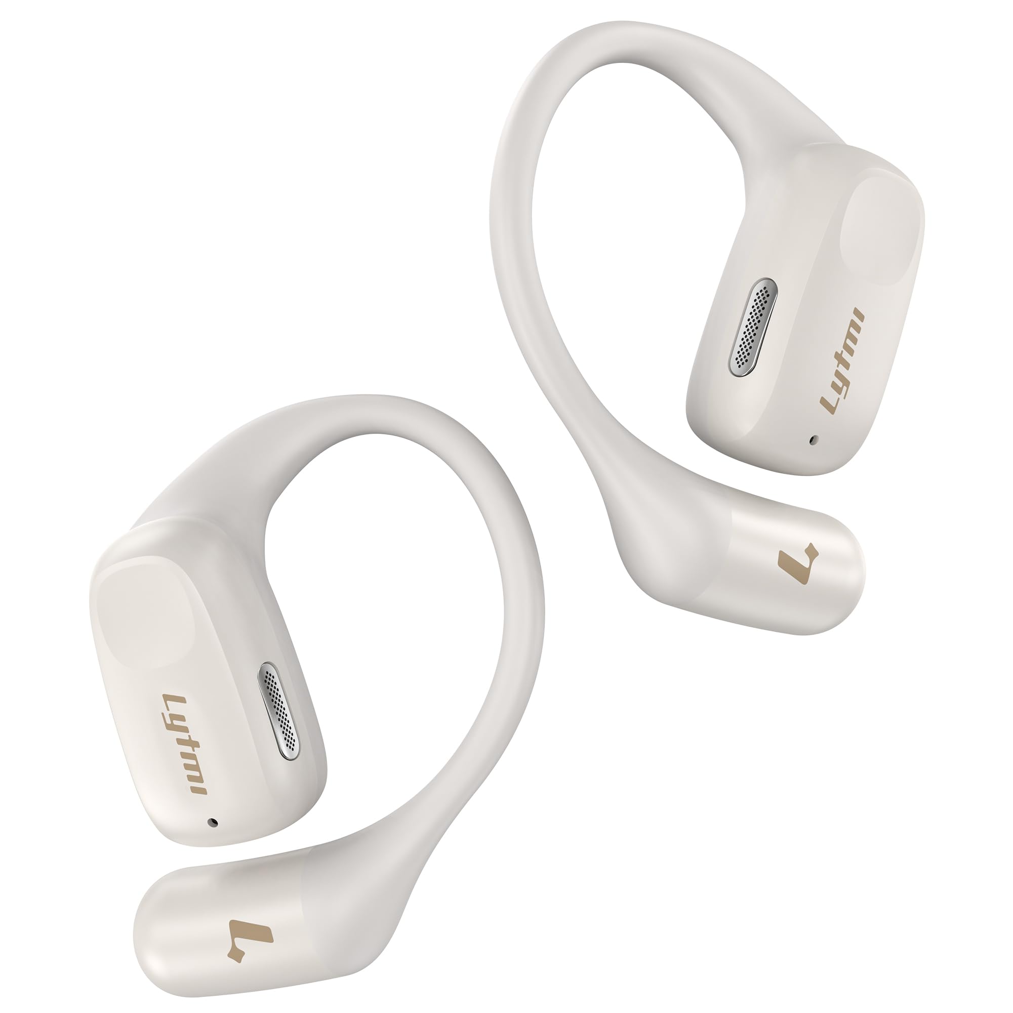 Lytmi Open-ear Headphones, 0.23oz Ultra Light Comfortable Wireless Earphones, 0.6mm Thinnest Earhook, Bluetooth 5.4, 30 Hours Playtime, IPX5 Waterproof, Clear Sound, Sports Earbuds