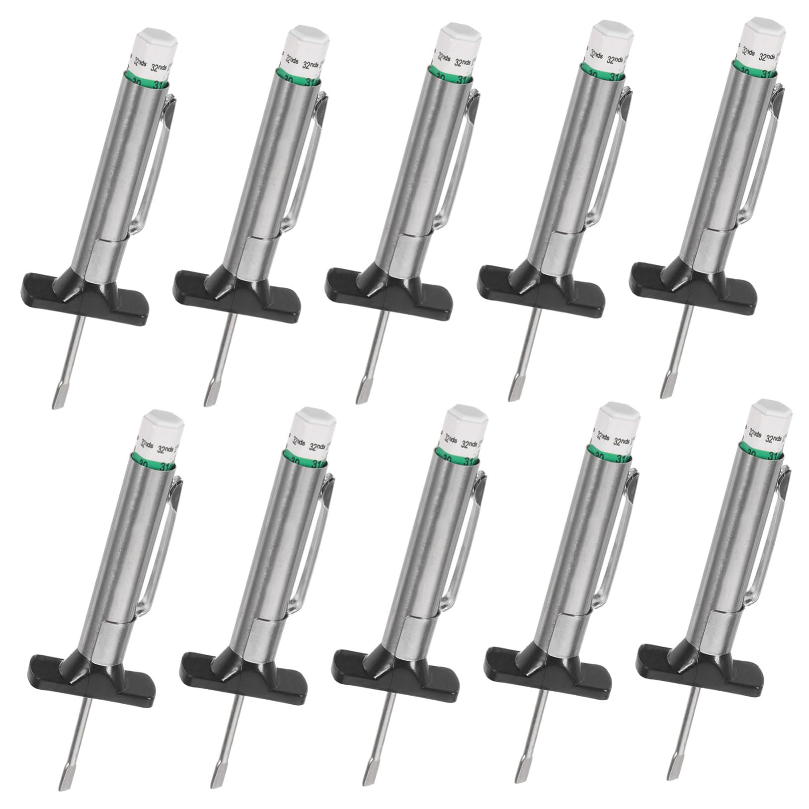 MAGICLULU 4 Sätze Reifenprofiltiefenmesser Teiliges Präzisionsmessgerät Für Autoreifen Tragbarer Tread Depth Gauge Für Einfache Und Von Fahrzeugen 10 Stück * 4