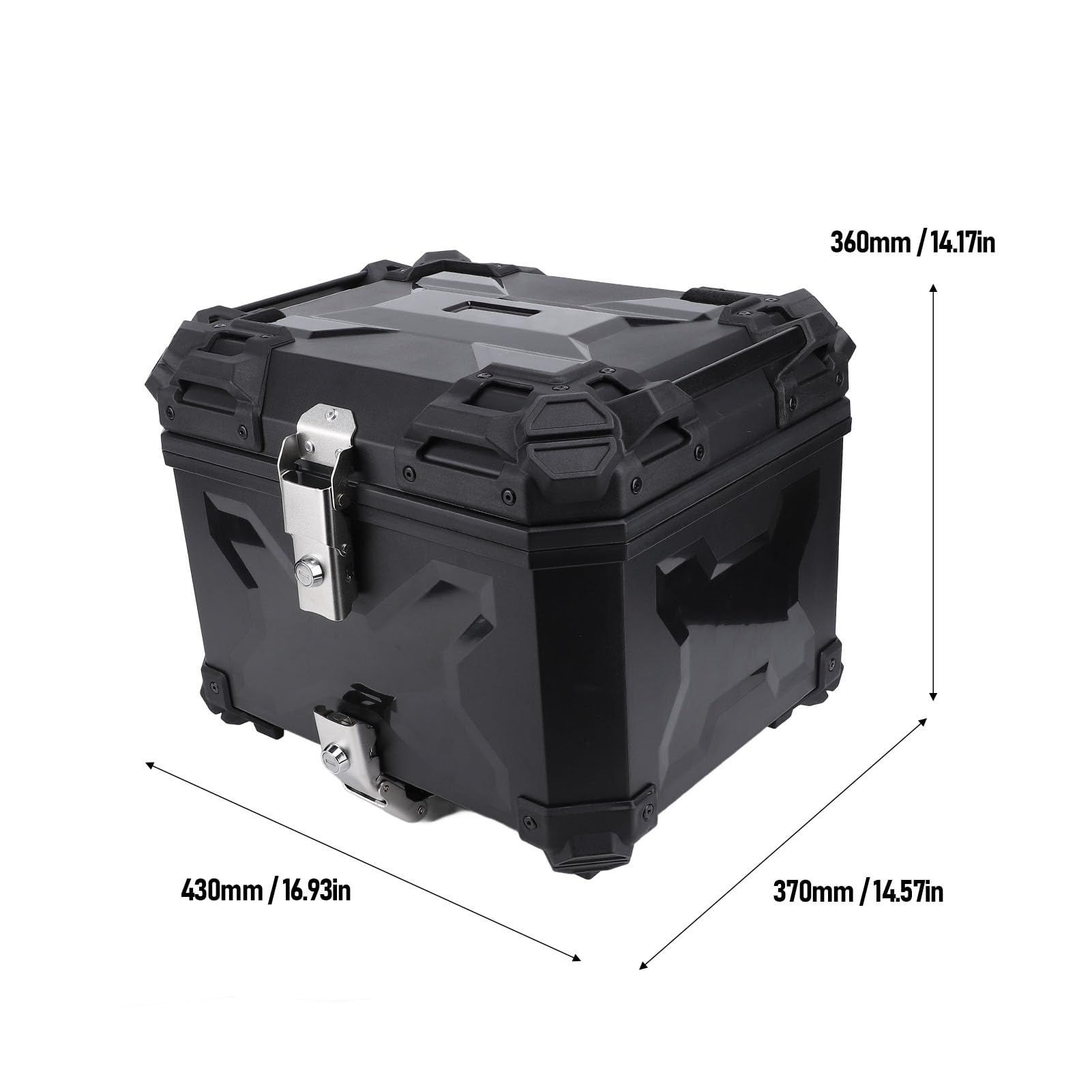 Universal Motorcycle Tylna Obudowa 45L Woda Dowód System Blokady Ogonowej Pudełko dla Jeźdźców (Akozonkvxdo80agc-11)