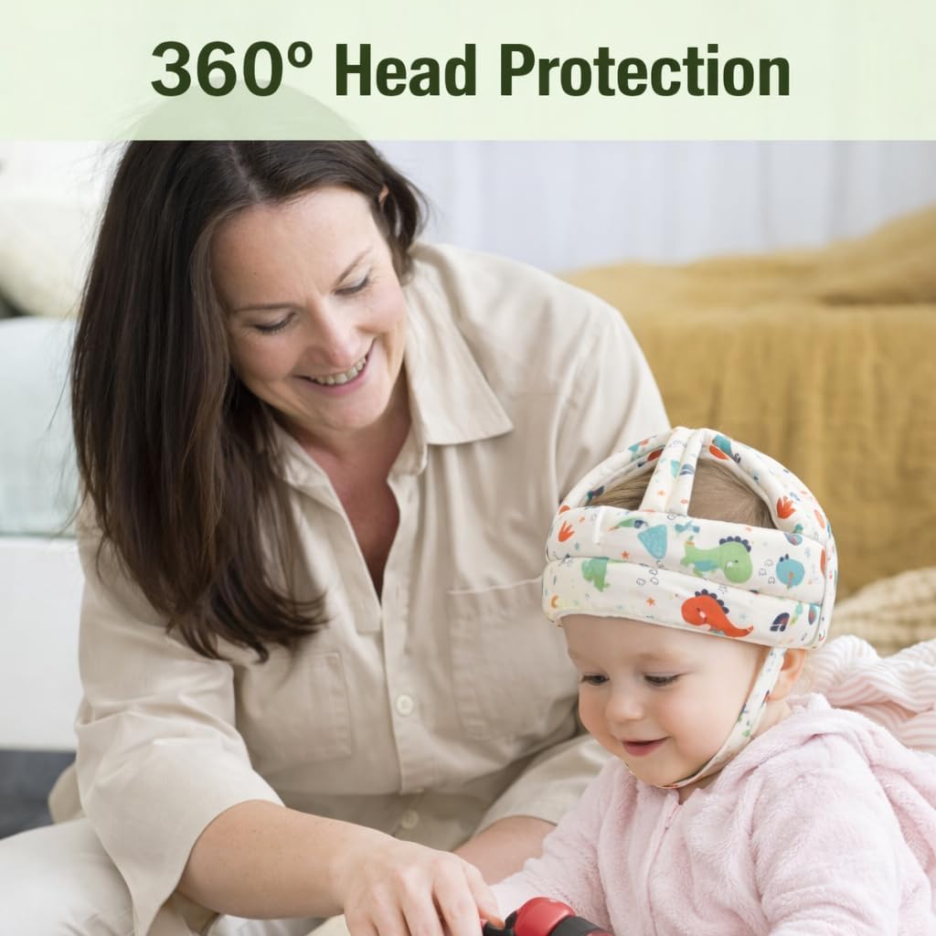 Protector de caída de bebé, Casco de Seguridad para Gatear, Caminar, Protector de Cabeza de bebé para niños y niñas (Apto para 6 a 20 Meses)
