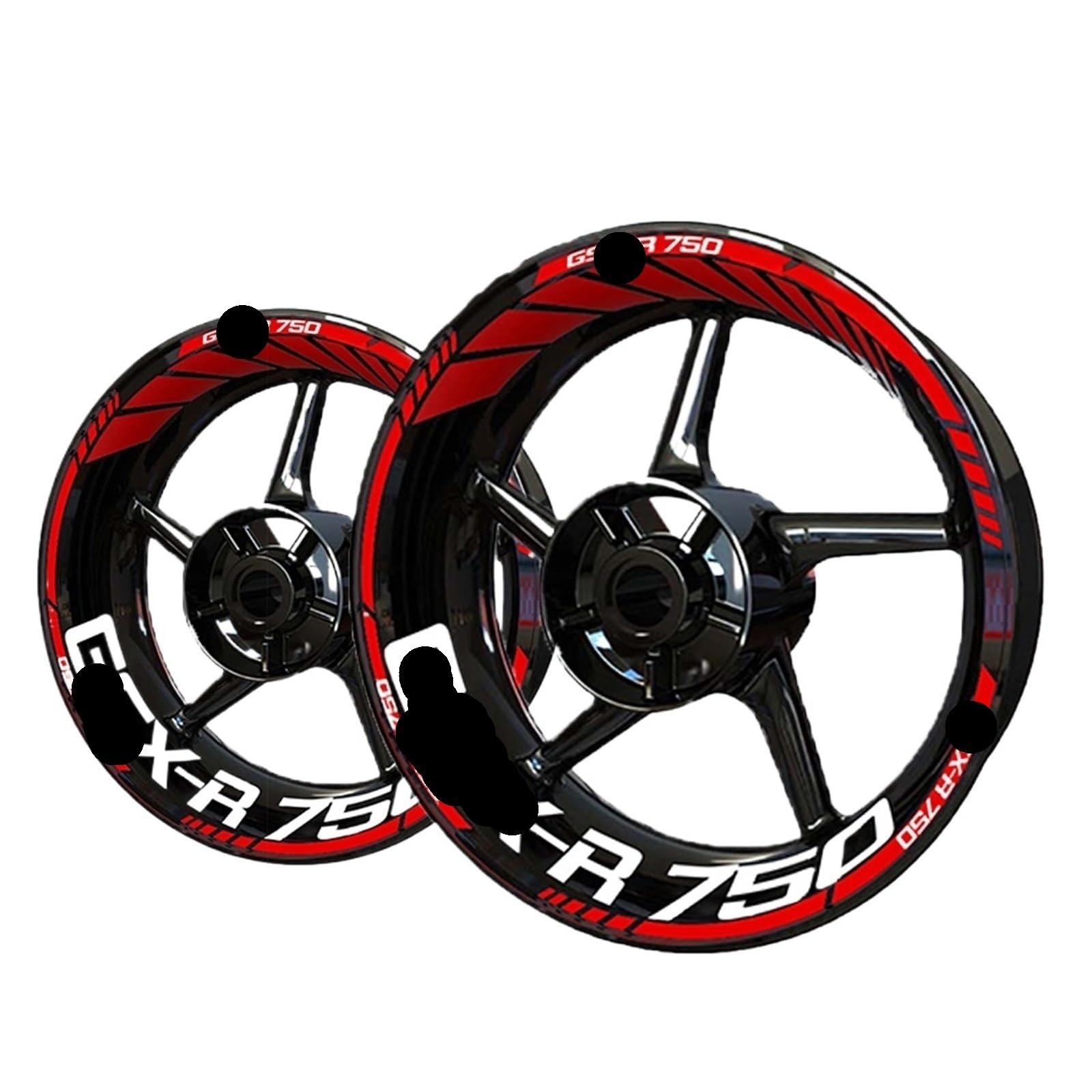Hub Decals Rim for S&uzuki GSXR750 for GSXR 750 Wheel Sticker Decal Set Stripe Tape(Color 7)