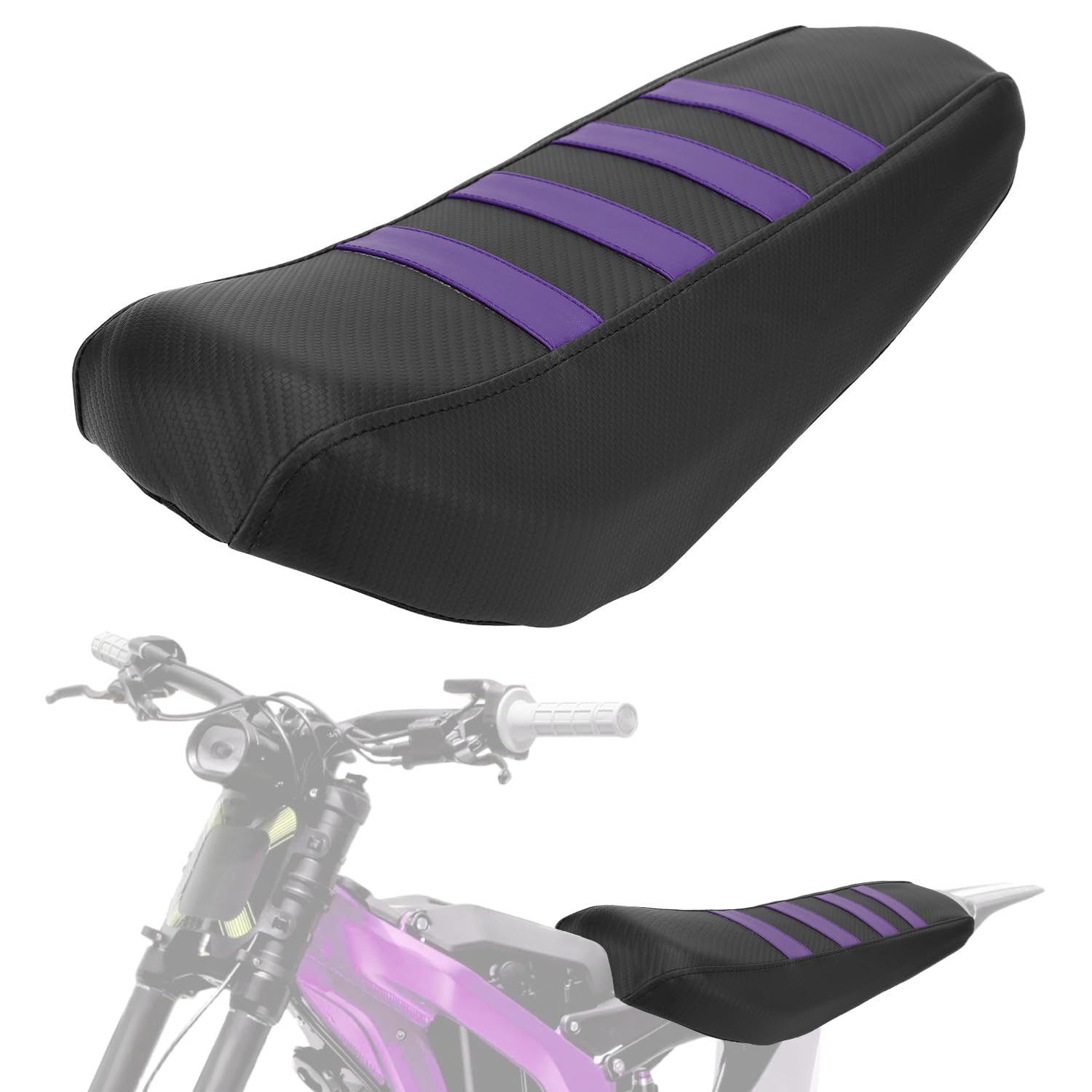 For Surron Seat Cover Motorcycle Pad Cushion Soft Skin Covers for Sur ron Light Bee S/X Electric Dirt Bike Purple