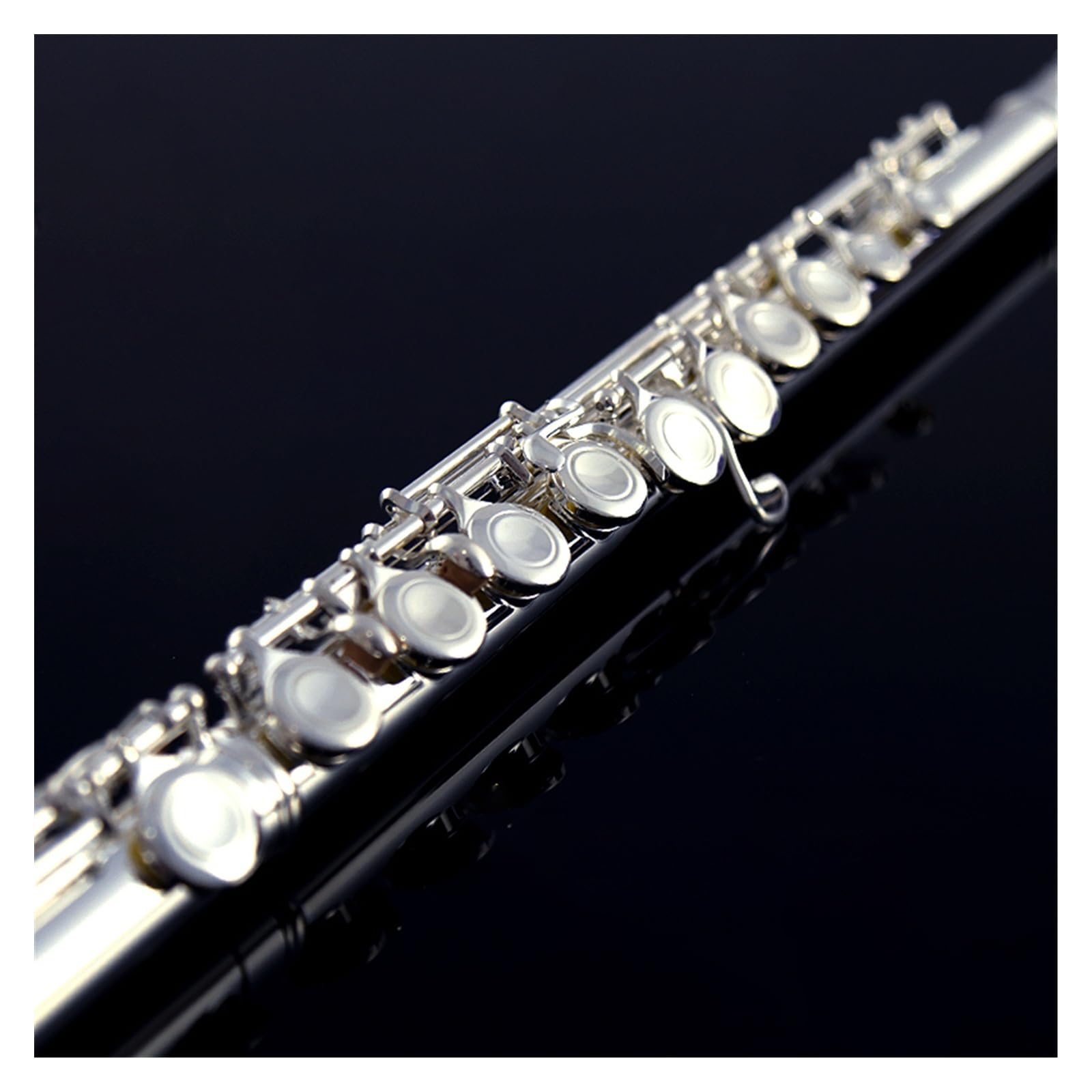 Professionale Flauto Traverso Flauto Traverso A Chiave Divisa In Mi A Chiave Divisa In Rame Bianco Placcato Argento A 16 Tasti Con Scatola Di Immagazzinaggio