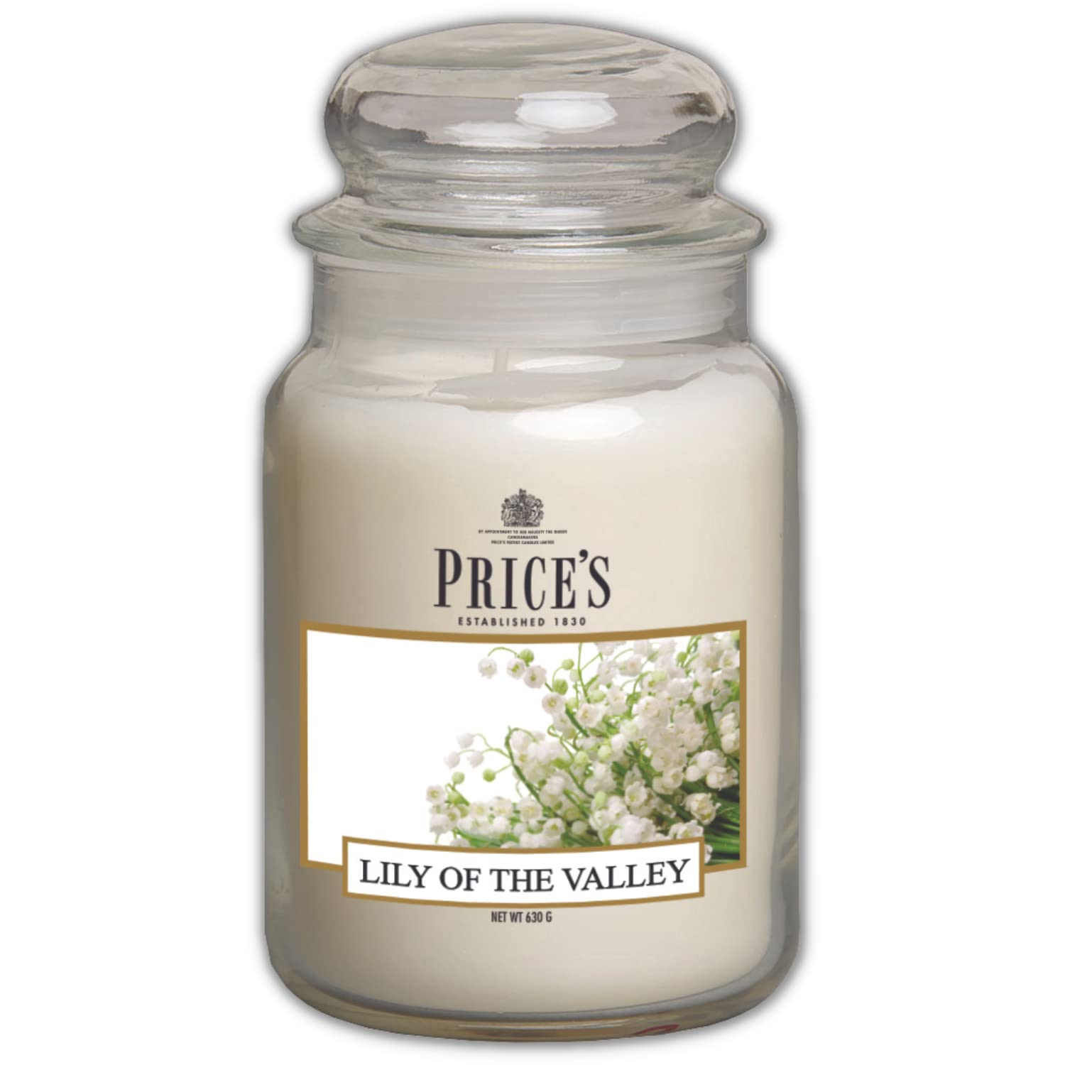 Price's - Lily of The Valley Large Jar Candle - Sweet, Delicious, Quality Fragrance - Long Lasting Scent - Up to 150 Hour Burn Time