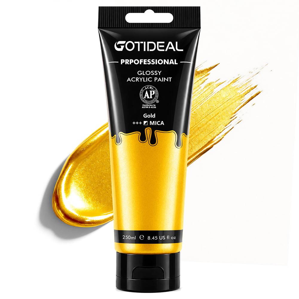 GOTIDEAL Metallic Gold Acrylic
