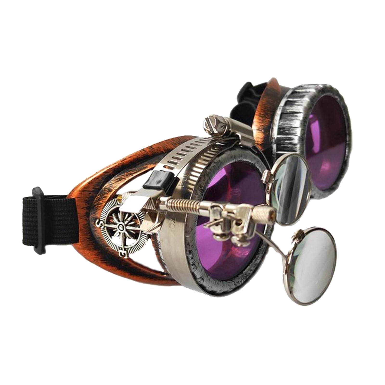 YROHGKPN Upgraded Steampunk Goggles Welding Goth Cosplay Vintage Goggles