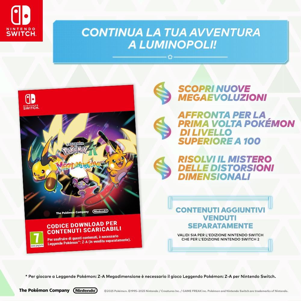 Pokémon Leggende: Z-A, Videogioco Nintendo Ed. Italiana Scheda