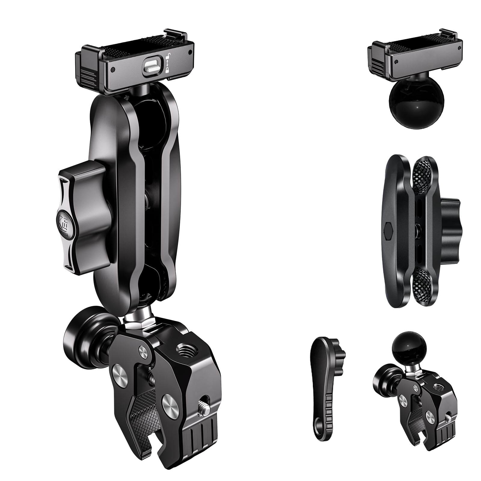 Thlevel Motorrad Halterung für DJI Osmo Action 6 Kamera Fahrrad Halterung