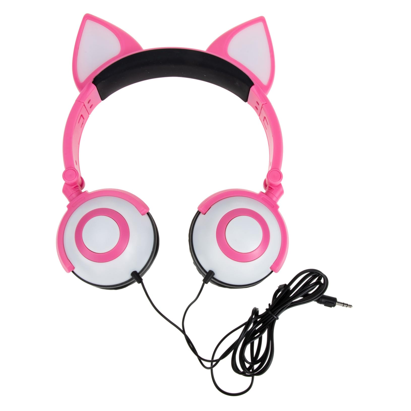 SHINEOFI Auricolari per Bambini Orecchie da Gatto, Jack 3, 5mm Rosa