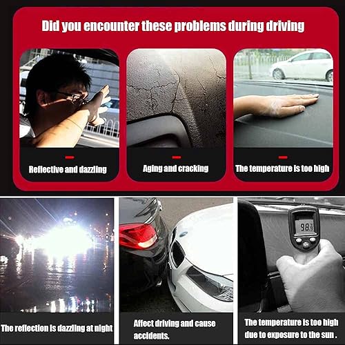 Miniatura 7 de Blazeray Cubierta de consola central negra para tablero de instrumentos Protector de tablero personalizado para 2017 2018 2019 2020 2021 Toyota CHR