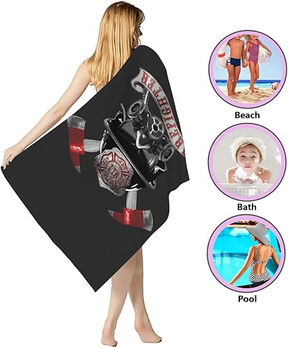 Miniatura 5 de Toalla de playa de microfibra sin arena, de secado rápido, súper absorbente, de gran tamaño, para viajes, piscina, baño, campamento, yoga, niñas,