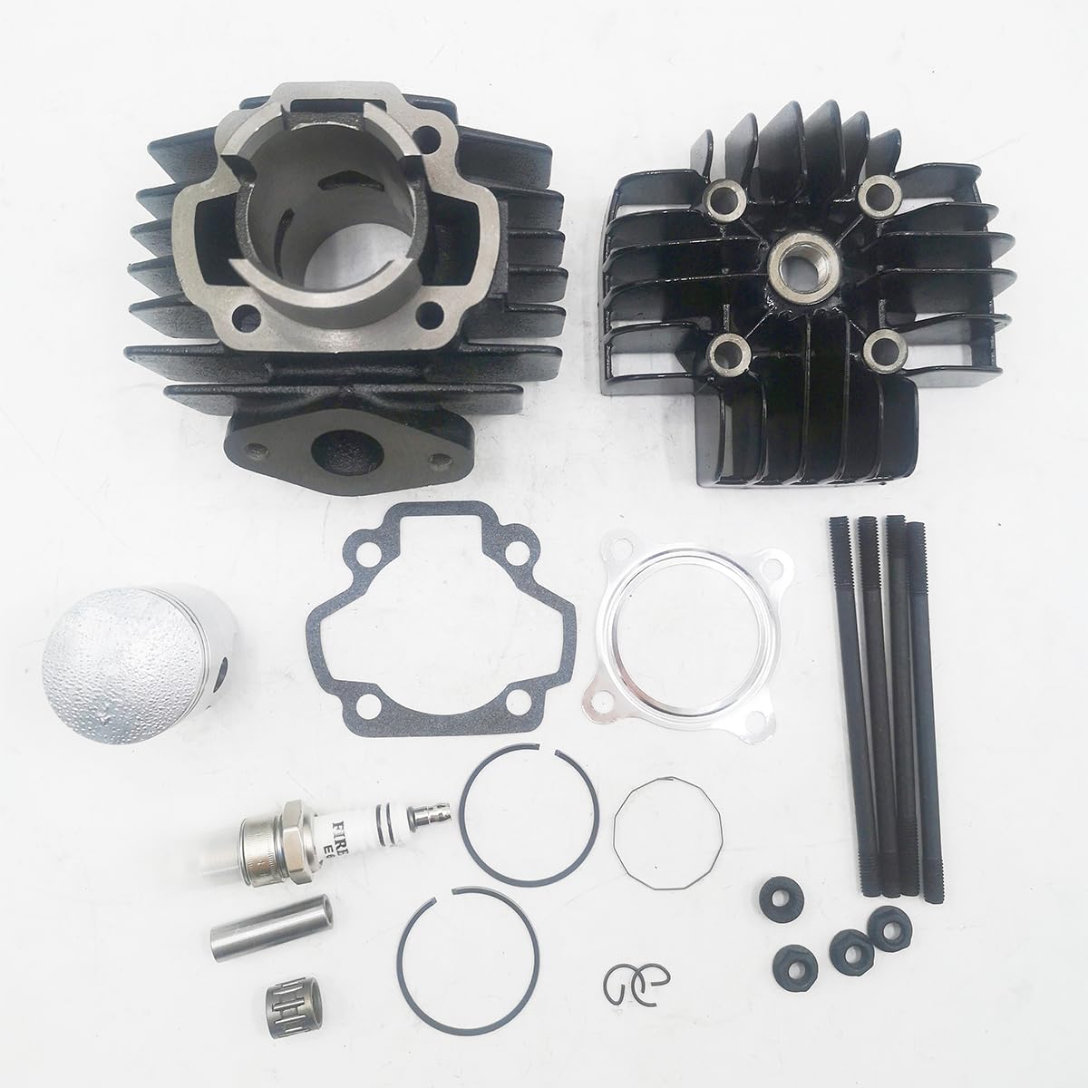 Kit guarnizione testa pistone cilindro adatto per Yamaha per PW 50 PW50 QT QT50 60CC KIT BIG BORE SET CILINDRO PISTONE GUARNIZIONE TESTA