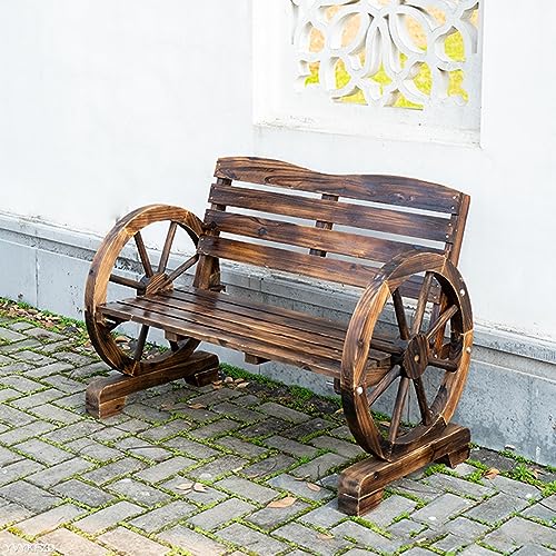 Banc de jardin extérieur en bois résistant aux intempéries pour parc