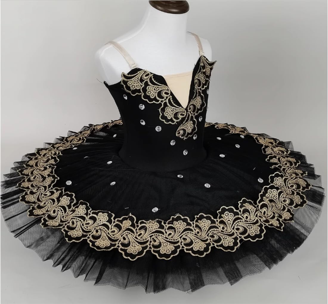 Professionelles Ballett-Tutu-Kleid für Mädchen, Schwanensee, Pfannkuchen-Wettbewerbskleid, Ballerina-Party-Tanzkostüme Ballettkostüme