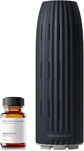 AromaTech Ambience - Difusor de aroma para mezclas de aceites esenciales y fragancias, máquina de aroma sin agua con Bluetooth para el hogar,