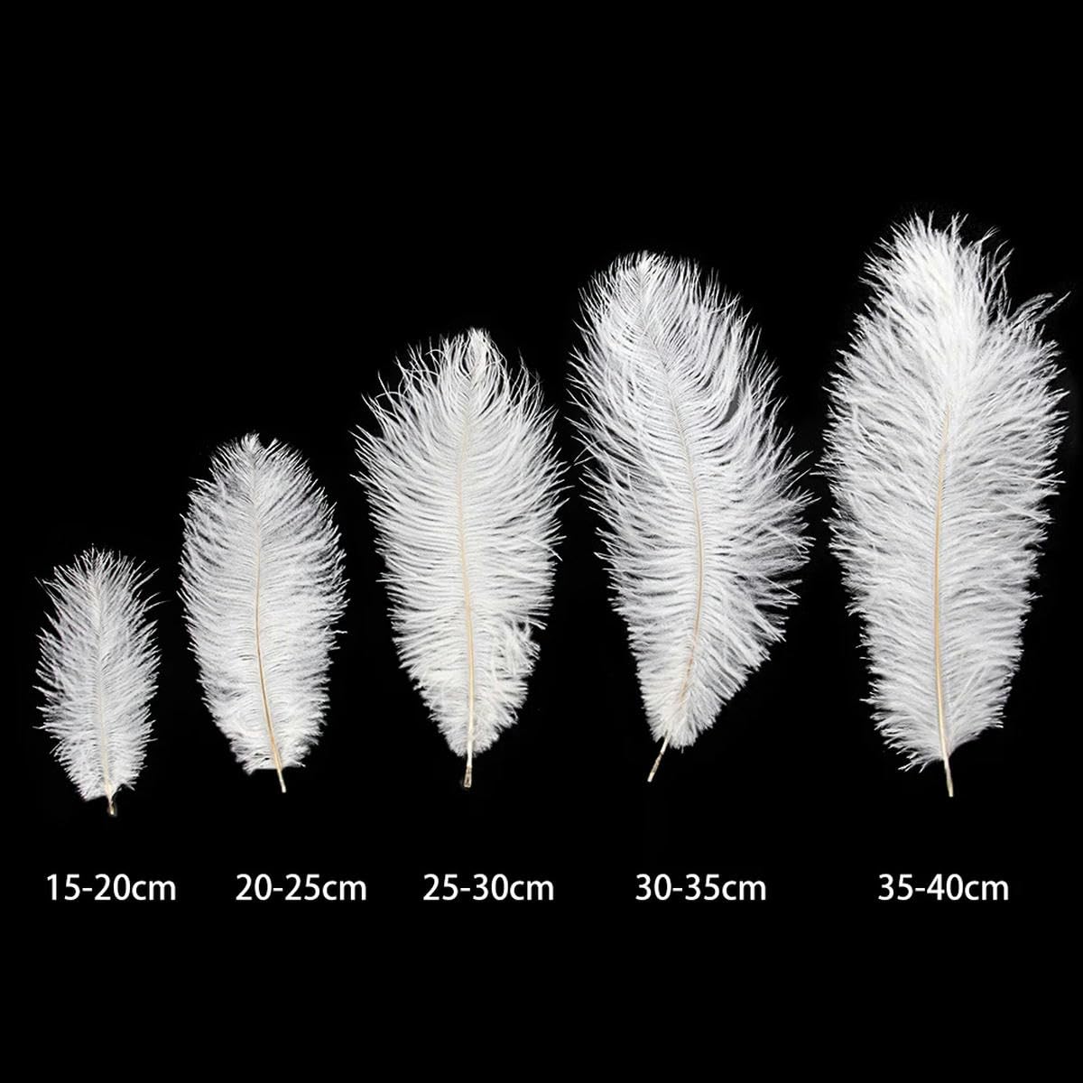15 70CM Alle maten 10PCS Witte Struisvogelveren voor Ambachten Bruiloft Accessoires Decoratie Tafel Centerpieces Decor Pluimen 6 28inch 25 30